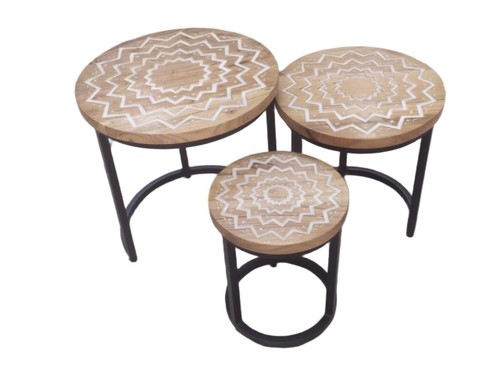 Nesting tables set solid - nesting, of