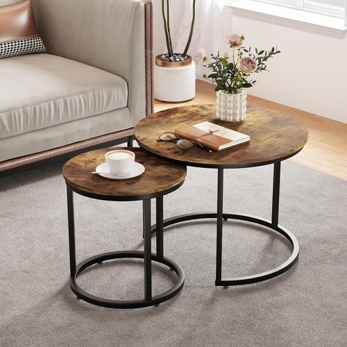 Round nesting coffee tables - nesting,