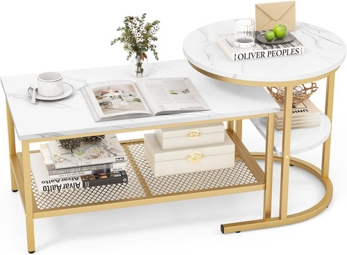 Nesting coffee tables set - nesting,