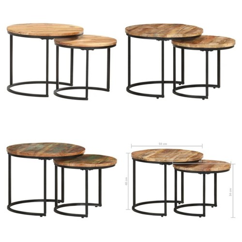 Nesting tables round coffee - 2,