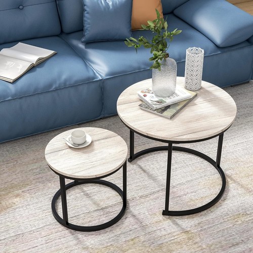 Nested round coffee table - round,