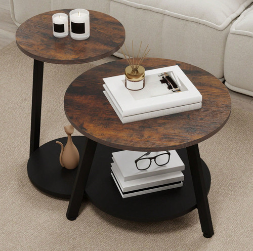 Round coffee tables set 2 - round,