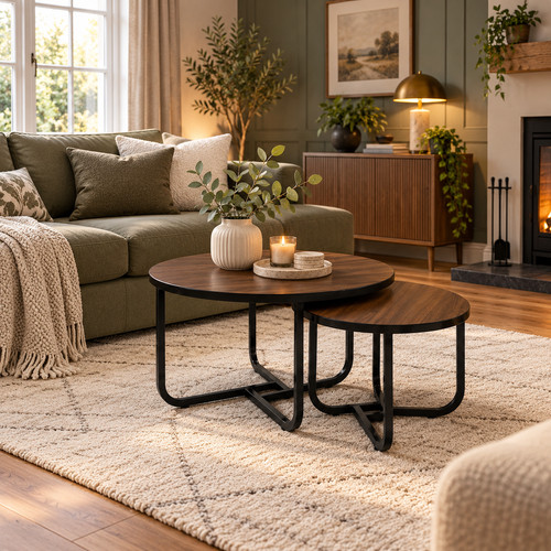 Round nest coffee tables - of, 2