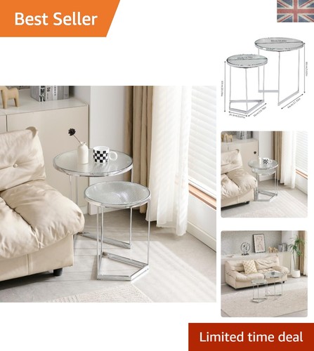 Luxurious round glass nesting - glass,