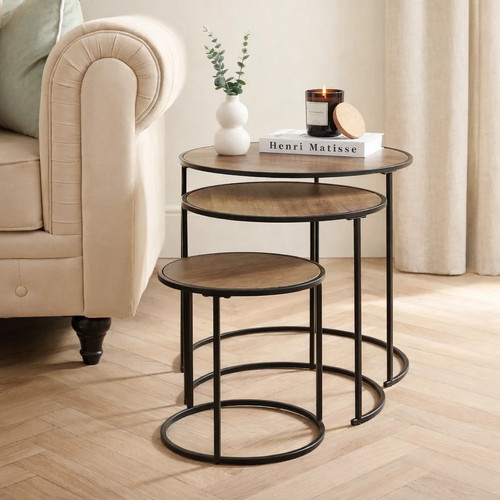 Nesting set round - set, coffee