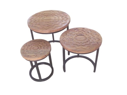 Nesting tables set solid - of,